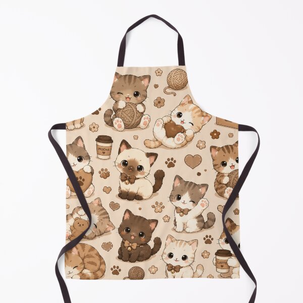 Item preview, Kawaii Cat Pattern Seamless Design designed and sold by Aramdesing.