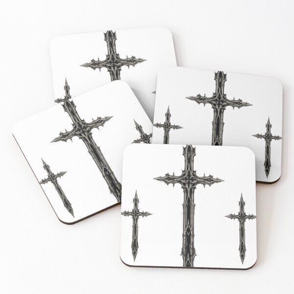 Item preview, Gothic Three Crosses | Dark Medieval Steel Cross | Gothic Christian Cross Design designed and sold by Diesel outlaw .