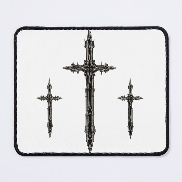 Item preview, Gothic Three Crosses | Dark Medieval Steel Cross | Gothic Christian Cross Design designed and sold by Diesel outlaw .