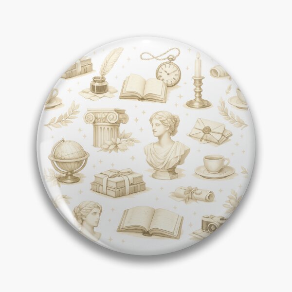 Item preview, Dark Academia Vintage Seamless Pattern – Light Sepia Aesthetic designed and sold by mijaczeek.