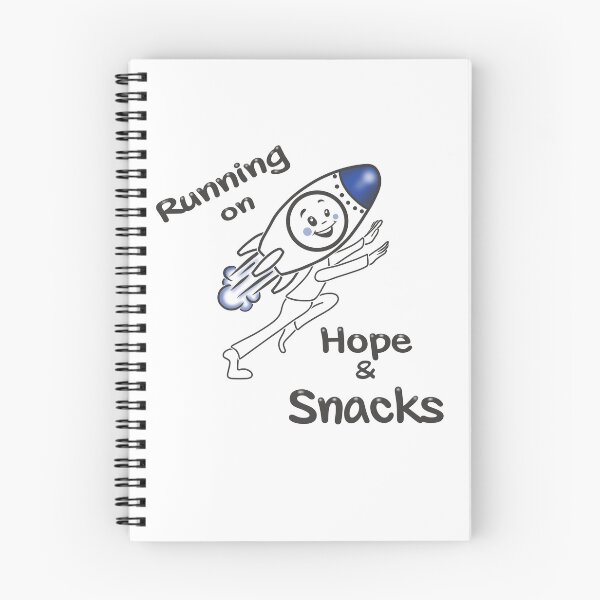 Item preview, Running On Hope & Snacks Rocket | Funny Relatable Design designed and sold by Samaya-.