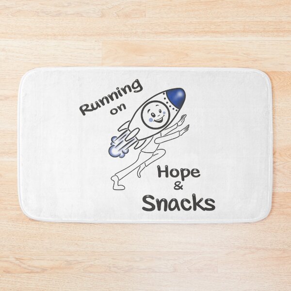 Item preview, Running On Hope & Snacks Rocket | Funny Relatable Design designed and sold by Samaya-.