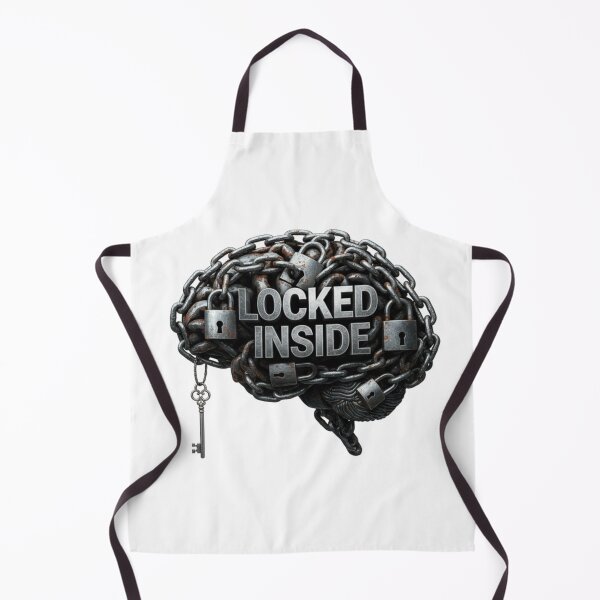 Item preview, Locked Inside Brain Chained Mind Mental Health Art designed and sold by puzzell.