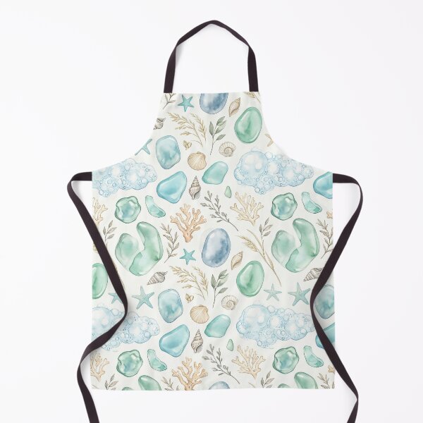 Item preview, Sea Glass Treasures Seamless Pattern designed and sold by MoonwoodStudio.
