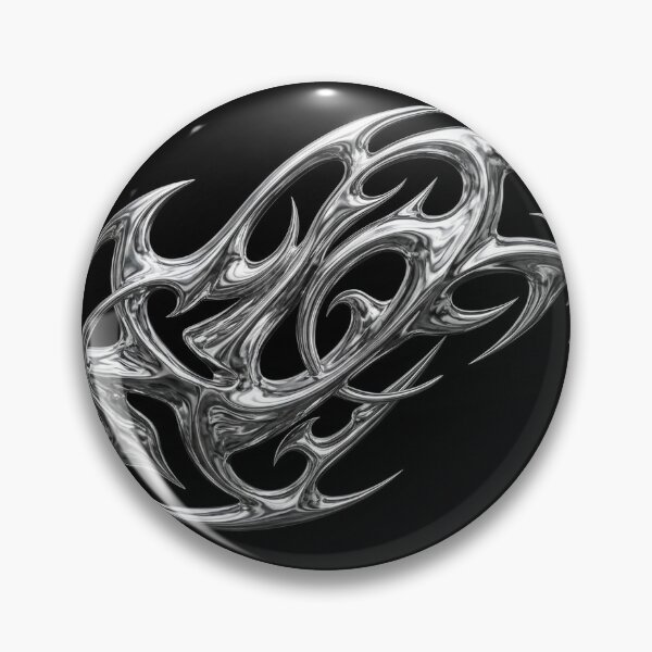 Item preview, Y2K liquid silver design designed and sold by KurzCreative.
