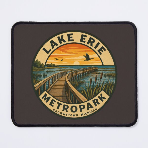 Item preview, Lake Erie Metropark Brownstown Michigan Wetlands Boardwalk Design designed and sold by American Travels.
