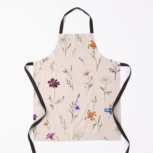 Item preview, Botanical Wildflower Pattern - Blush Floral Print designed and sold by Unhinged .Ink.