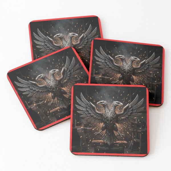 Item preview, Majestic Iron Eagle Symbol Shrouded in Embers and Smoke designed and sold by TaBogroupsRed.