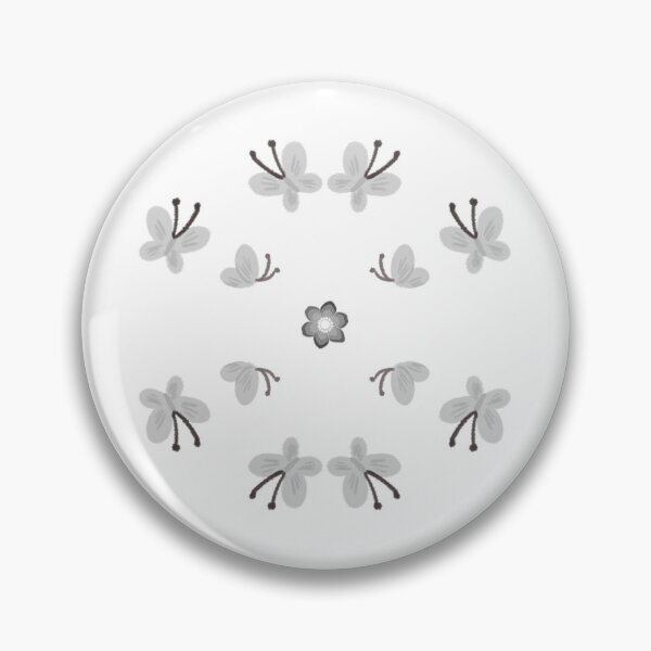 Item preview, Cute Light Grey Butterfly Aesthetic Pattern Sticker Pack Black White designed and sold by Art IN Pack.