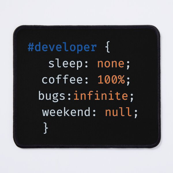 Item preview, Developer Life CSS Code - Coffee & Infinite Bugs designed and sold by PixelDriftX.