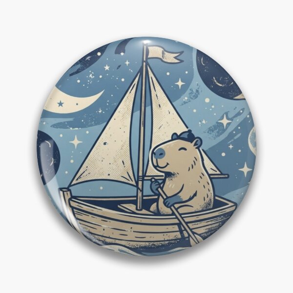 Item preview, Go With The Wonder – Whimsical Capybara Design  designed and sold by Dogandesighn.