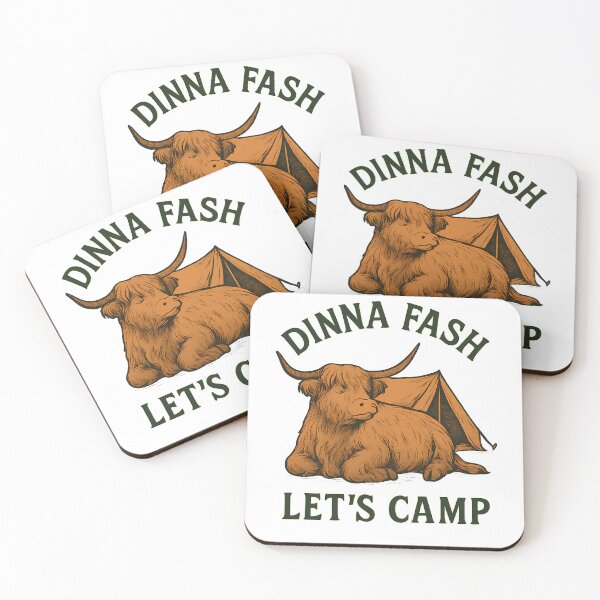 Artikelvorschau, Dinna Fash Let's Camp T-Shirt | Scottish Camping Saying Shirt | Highland Cow Camping Tee entworfen und verkauft von EXATEES  ⭐⭐⭐⭐⭐.
