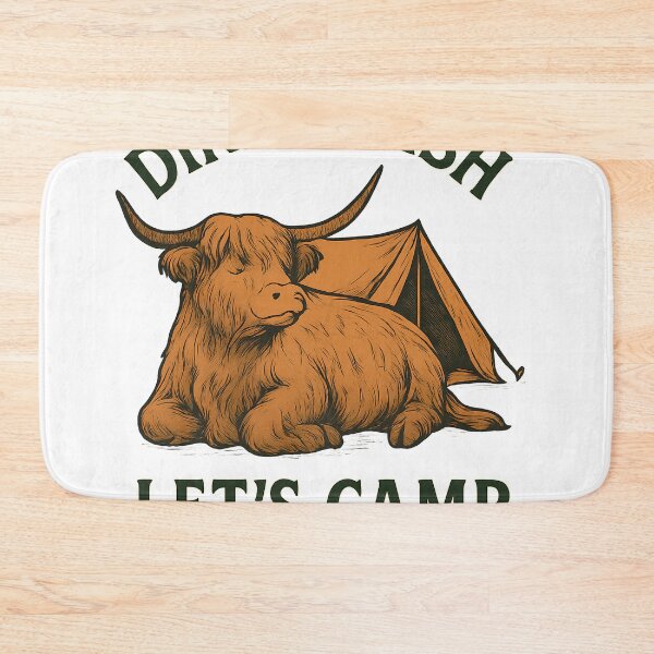 Item preview, Dinna Fash Let's Camp T-Shirt | Scottish Camping Saying Shirt | Highland Cow Camping Tee designed and sold by EXATEES  ⭐⭐⭐⭐⭐.