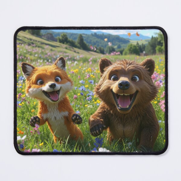 Item preview, Happy Fox and Bear Friends designed and sold by Xthes.