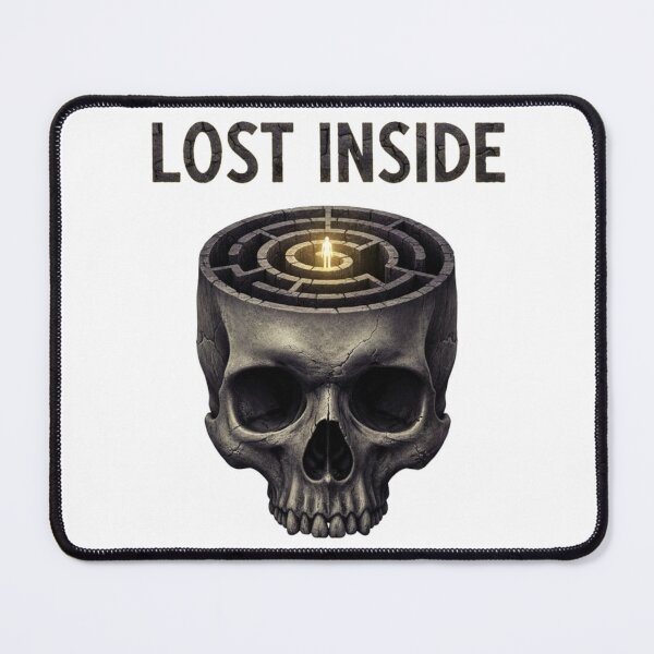 Item preview, Lost Inside Skull Labyrinth Mental Health Gothic Art designed and sold by puzzell.