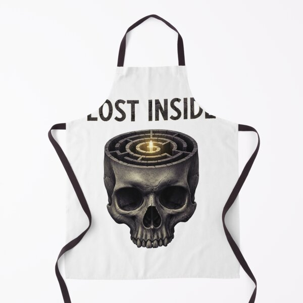 Item preview, Lost Inside Skull Labyrinth Mental Health Gothic Art designed and sold by puzzell.