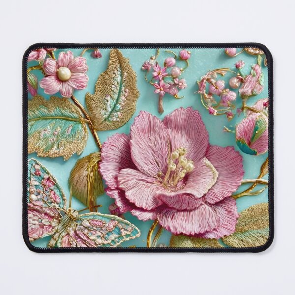 Item preview, French Versailles Fabric & Embroidery pattern designed and sold by CMooreWorx.