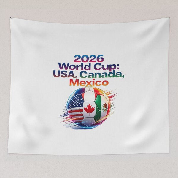 Item preview, 2026 World Cup USA, Canada & Mexico Soccer Fan Design designed and sold by VladisWorld.