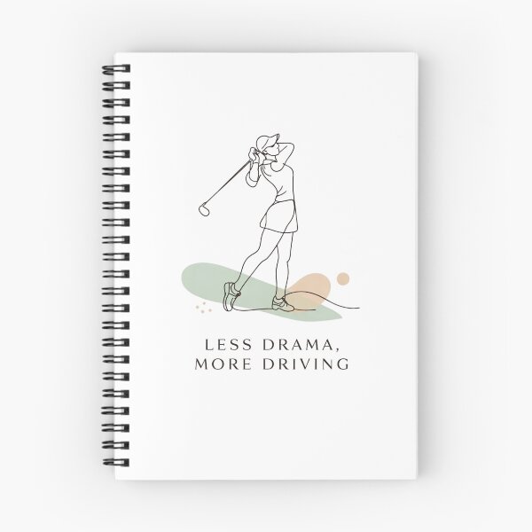 Item preview, Minimalist Less Drama More Driving Funny Golf Girl Line Art designed and sold by Print Loft.