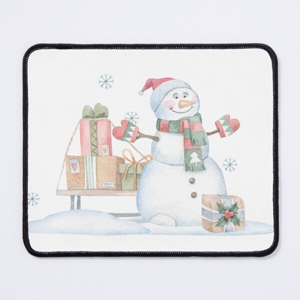 Item preview, Christmas Snowman Watercolor Illustration | Winter Gifts Art | Holiday Snowman Decor | Cozy Christmas Artwork designed and sold by SashaZinch.