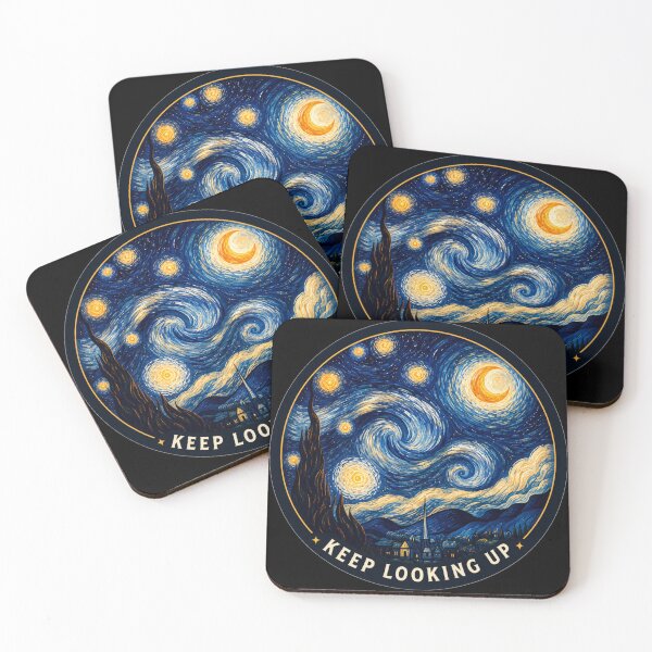 Item preview, Keep Looking Up Van Gogh Inspired designed and sold by NerdiPop.