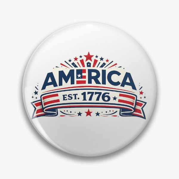 Item preview, America Land of the Free Est 1776 | Patriotic USA Vintage Shield Design designed and sold by mansourhamid.