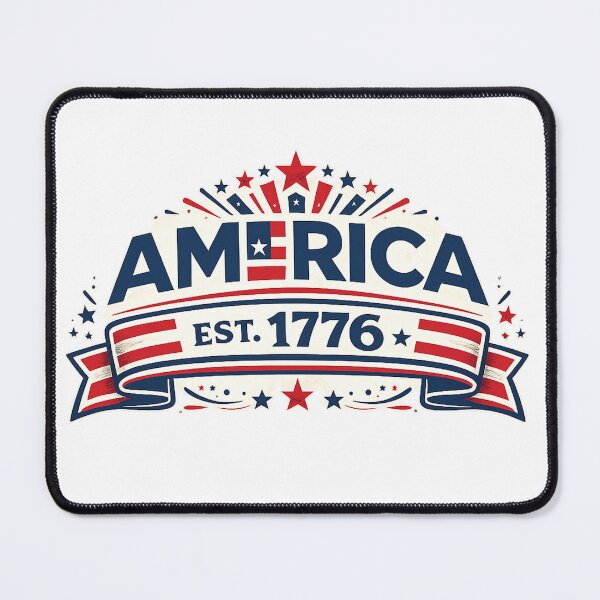 Item preview, America Land of the Free Est 1776 | Patriotic USA Vintage Shield Design designed and sold by mansourhamid.