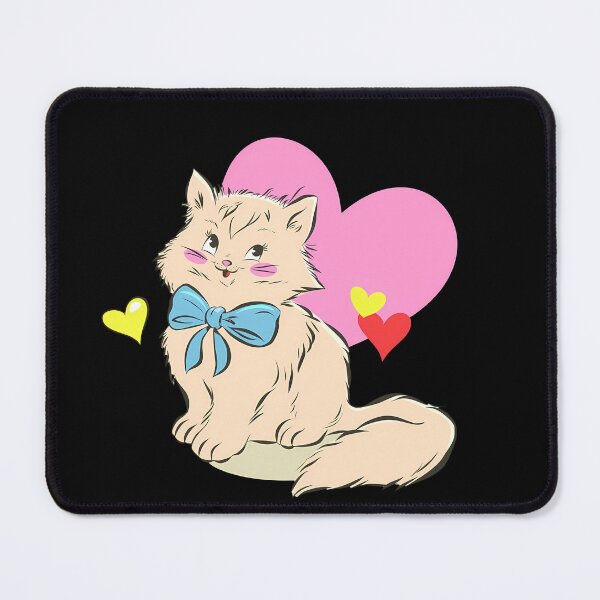 Item preview, Cute Cat with Bow and Hearts designed and sold by mando24895.