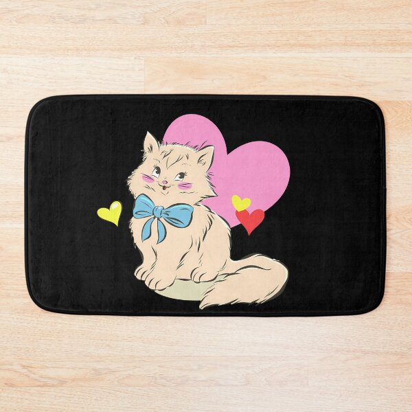 Item preview, Cute Cat with Bow and Hearts designed and sold by mando24895.