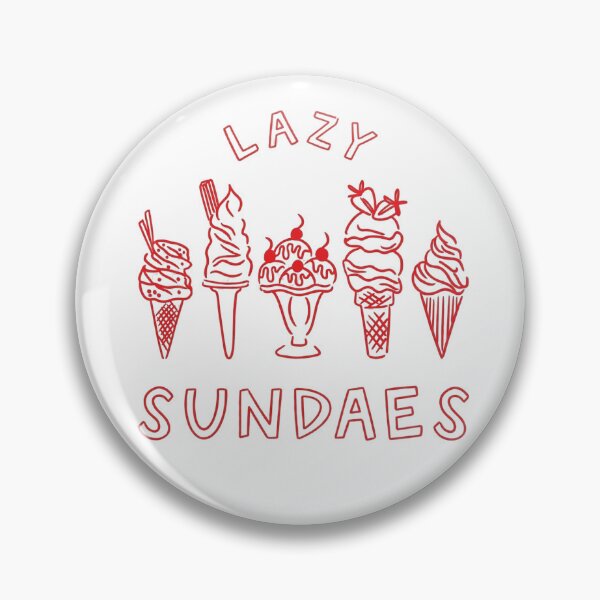 Item preview, Lazy Sundaes Funny Ice Cream Lover Cute Dessert Aesthetic Retro Design designed and sold by ASfindsStore.