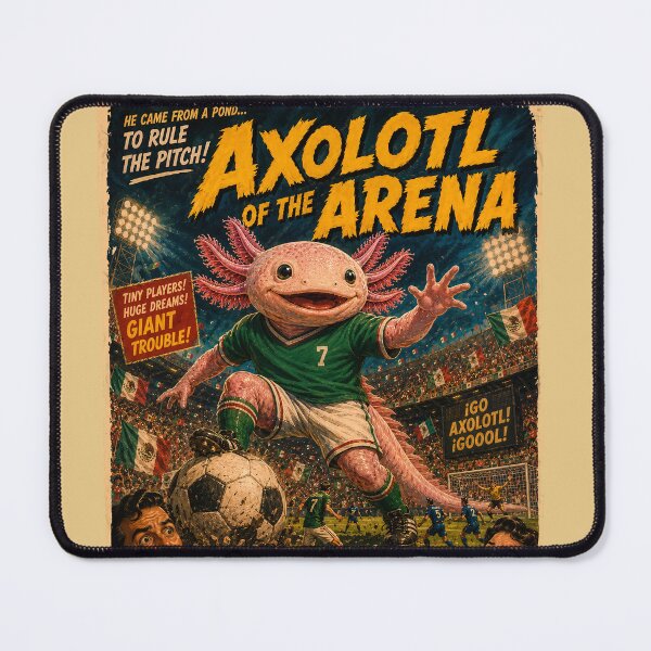 Item preview, Funny Mexican Soccer Player Axolotl Mexico football Fan designed and sold by PetsArt.