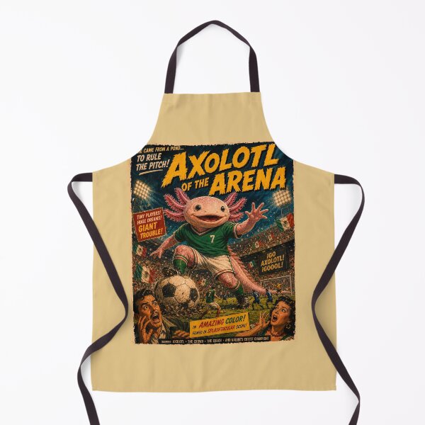 Item preview, Funny Mexican Soccer Player Axolotl Mexico football Fan designed and sold by PetsArt.