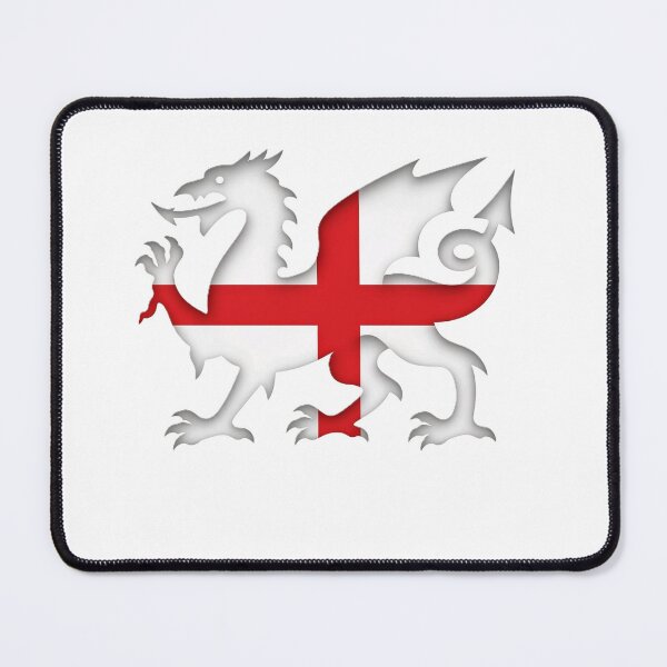 Item preview, England Dragon Emblem – St. George Cross Heraldic Design designed and sold by VladisWorld.