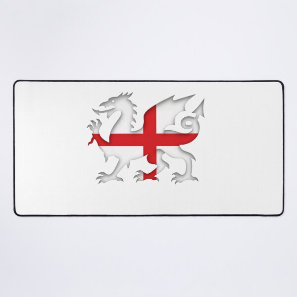 Item preview, England Dragon Emblem – St. George Cross Heraldic Design designed and sold by VladisWorld.
