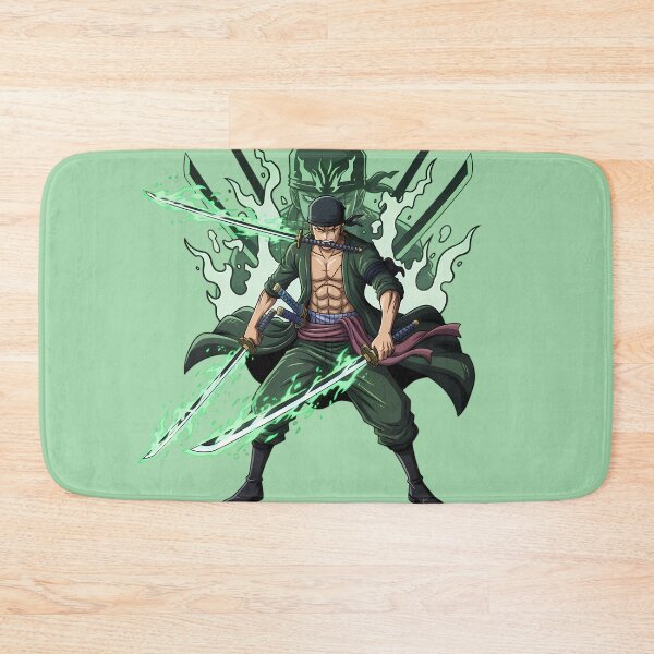 Item preview, Roronoa Zoro Three Sword Style Green Flame Aura designed and sold by luffy2374.