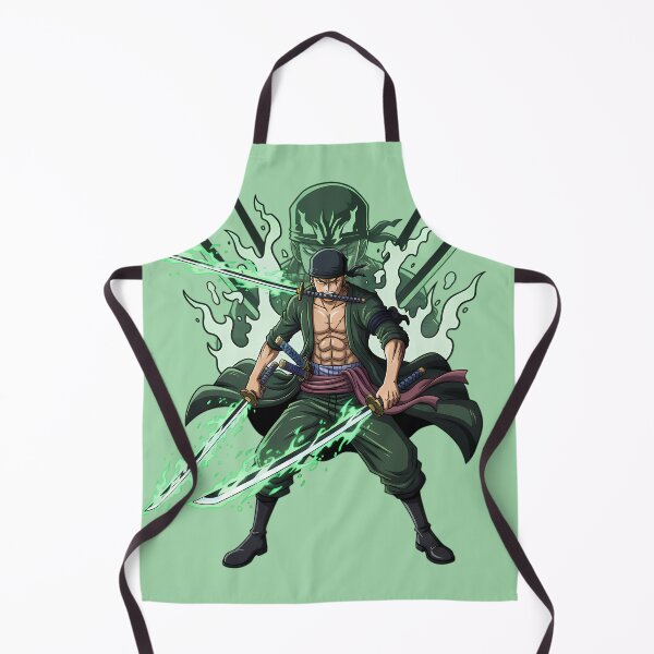 Item preview, Roronoa Zoro Three Sword Style Green Flame Aura designed and sold by luffy2374.