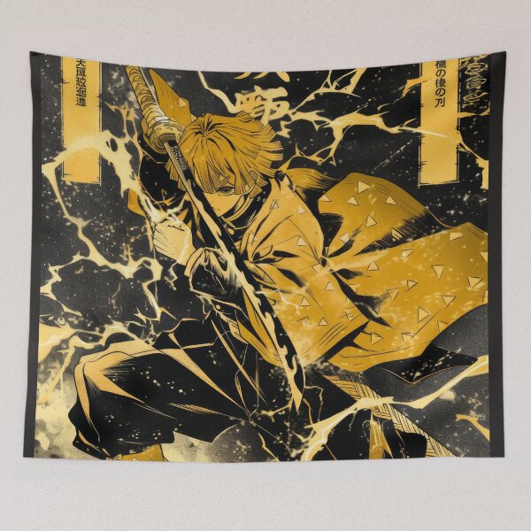Item preview, Golden Chad Zenitsu  designed and sold by AnimeArsenalPrints.