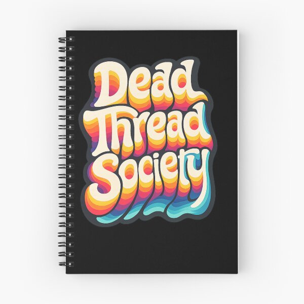 Item preview, Dead Thread Society Retro Rainbow Typography designed and sold by Kevin Shearer.