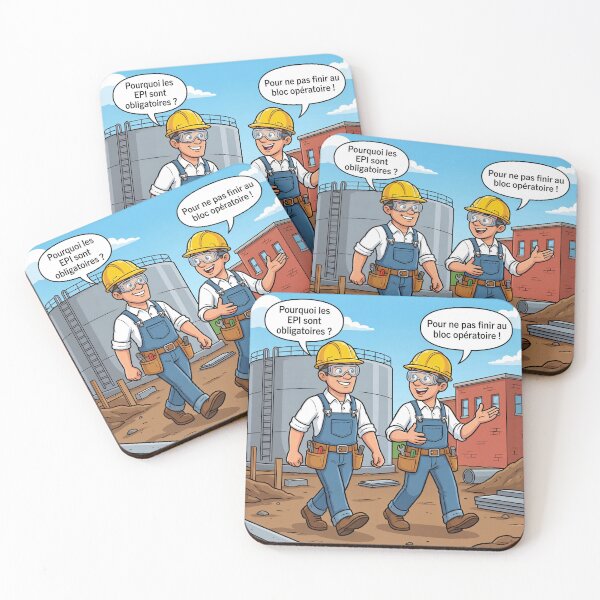 Item preview, Why Is PPE Mandatory? – Funny Workplace Safety Caricature 4 designed and sold by WordPlayStudio.