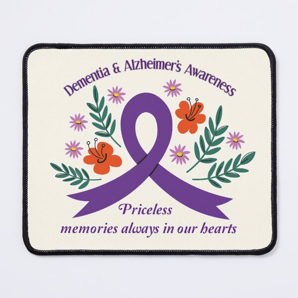 Item preview, “Priceless Memories Always in Our Hearts” – Dementia & Alzheimer’s Awareness Purple Ribbon designed and sold by binspired2shop.