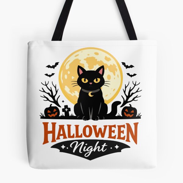 Item preview,  Black Cat and Moon T-Shirt  designed and sold by InkForge Studio.