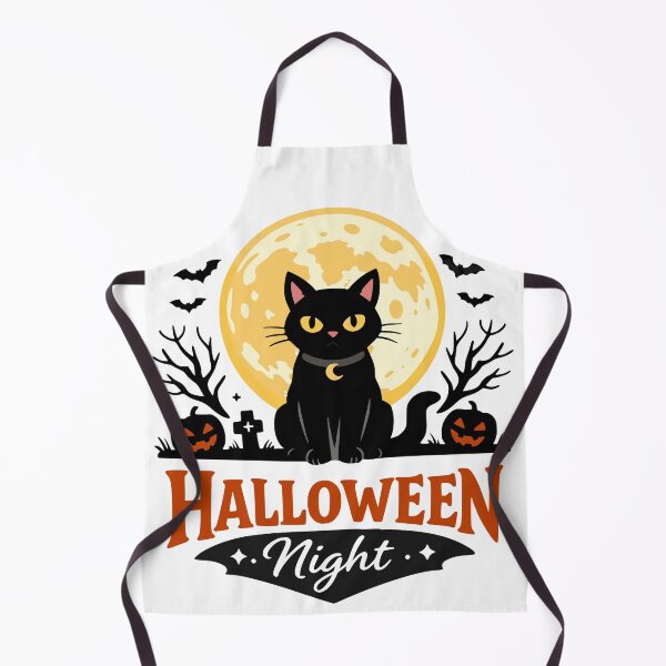 Item preview,  Black Cat and Moon T-Shirt  designed and sold by InkForge Studio.
