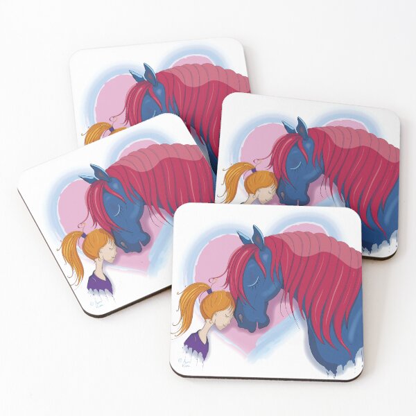 Item preview, Pony hearts - blue designed and sold by annafkane.