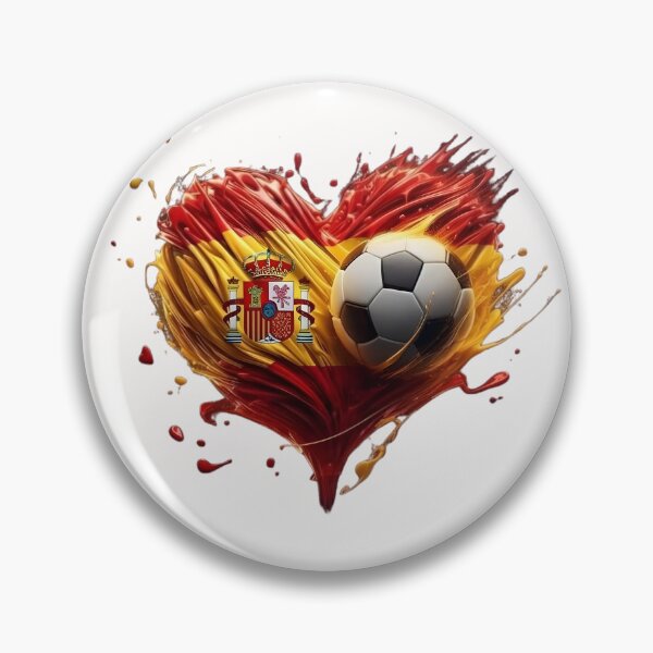 Item preview, Spain Football Fan Cartoon Sticker | Spanish Football Supporter designed and sold by aminesez22.