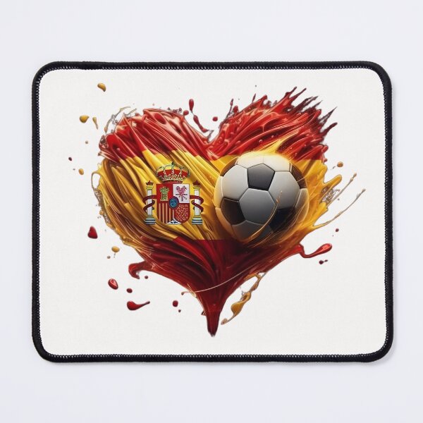 Item preview, Spain Football Fan Cartoon Sticker | Spanish Football Supporter designed and sold by aminesez22.