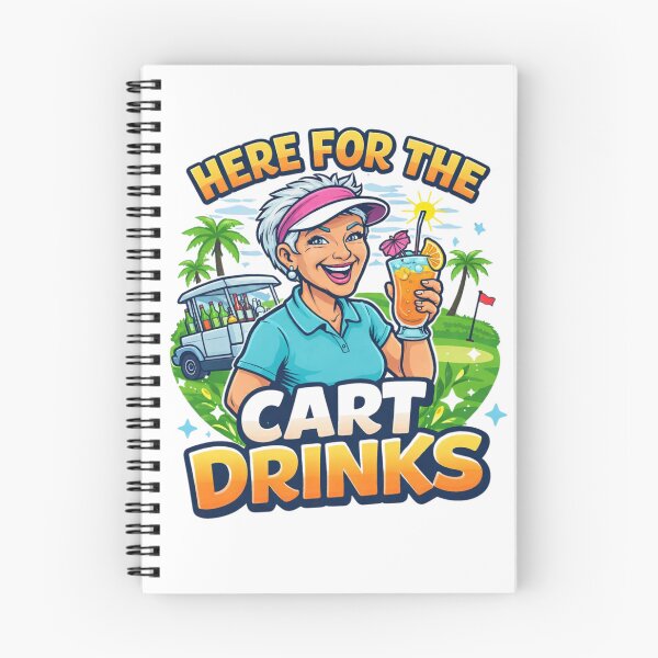 Item preview, Funny Retirement Golf Gift Here For The Cart Drinks Senior Golfer designed and sold by Print Loft.