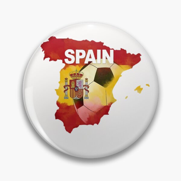 Item preview, Spain Football Fan Cartoon Sticker | Spanish Football Supporter designed and sold by aminesez22.