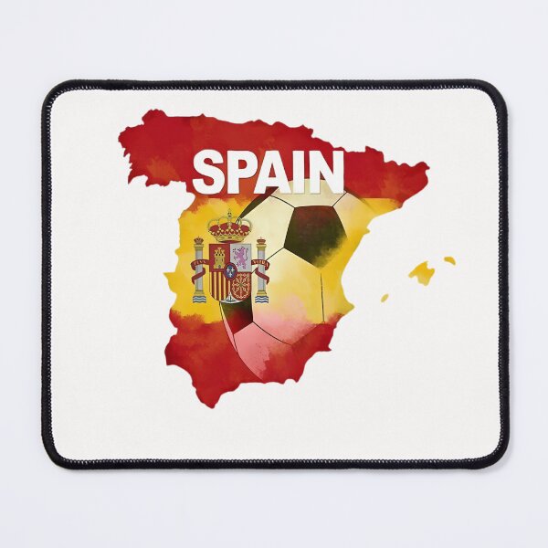 Item preview, Spain Football Fan Cartoon Sticker | Spanish Football Supporter designed and sold by aminesez22.