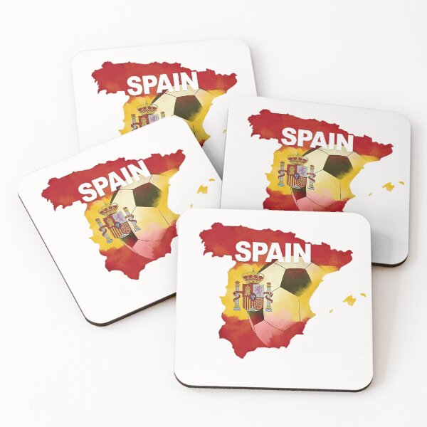 Item preview, Spain Football Fan Cartoon Sticker | Spanish Football Supporter designed and sold by aminesez22.