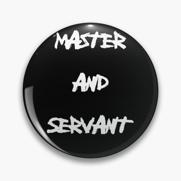 Item preview, Master and Servant – Vintage Synth Pop Typography Tribute designed and sold by simpledarkwavewisdom.
